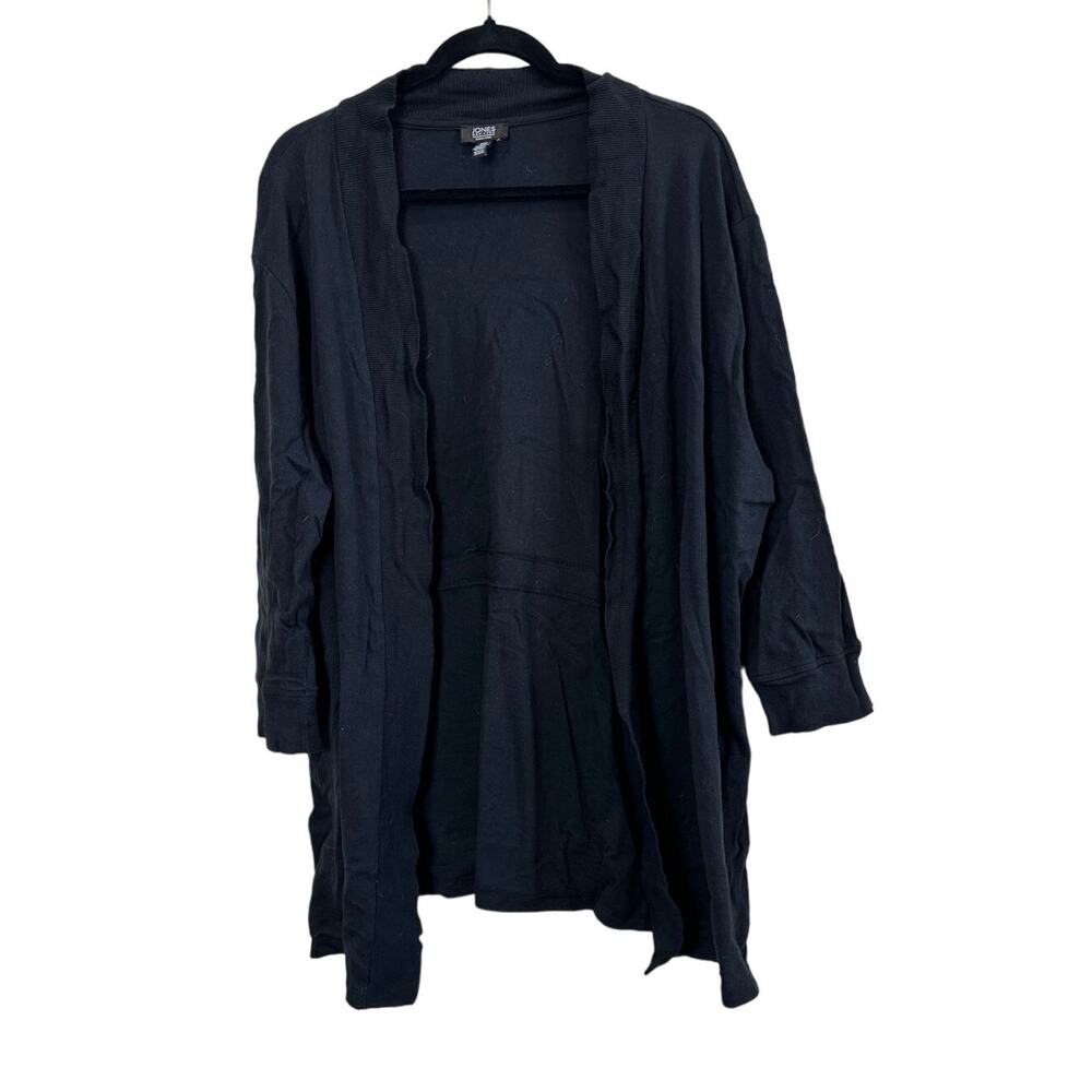 Jones of New York Signature Black Cardigan Sweater Casual Office Comfy 3XL